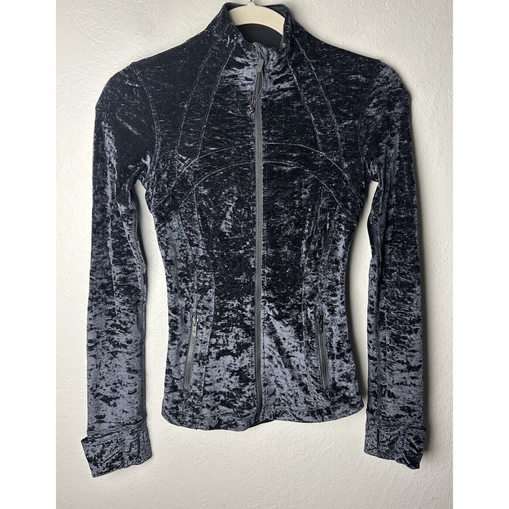 Lululemon Crushed Velvet Define Jacket Black Size 2